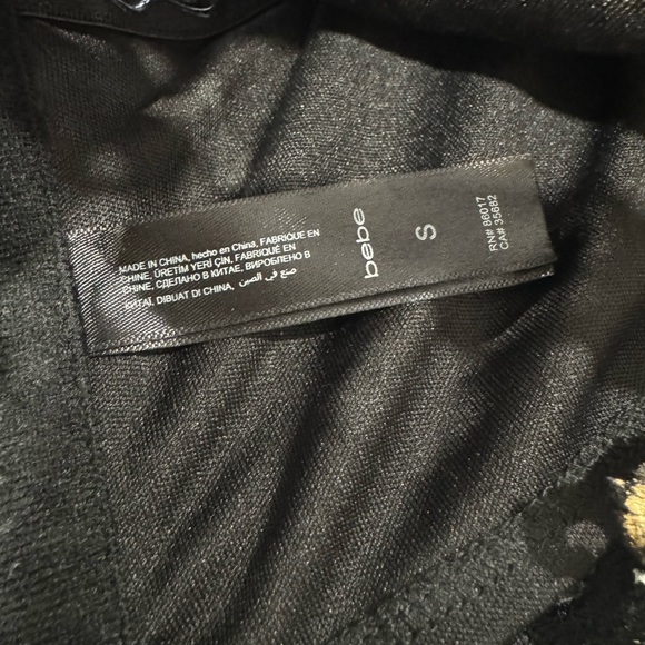 Gold Embellished Bebe Corset Top S - Picture 4 of 4